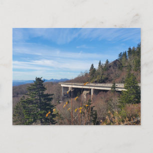 Cartão Postal Viaduto Linn Cove Autumn Blue Ridge Parkway