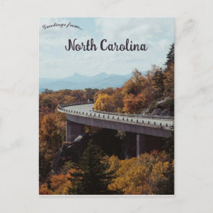 Cartão Postal Viaduto Linn Cove em Linville Carolina do Norte