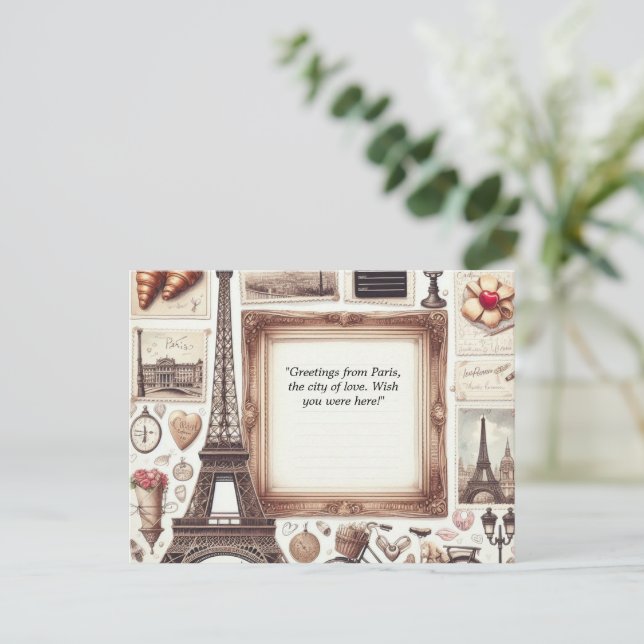 Cartão postal viagem (Em pé/Frente)