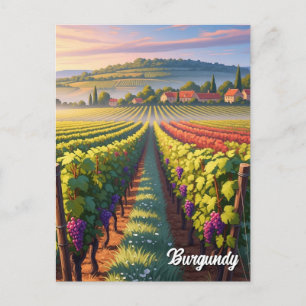 Cartão Postal Viagem à Borgonha França