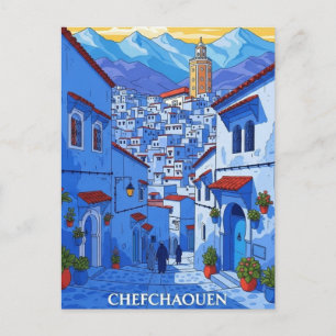 Cartão Postal Viagem a Chefchaouen Marrocos