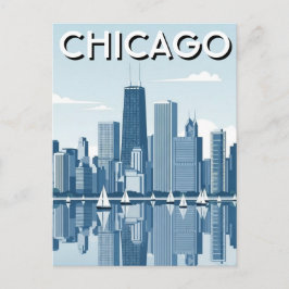 Cartão Postal Viagem a Chicago Illinois