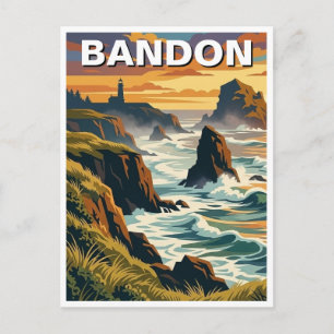 Cartão Postal Viagem à costa de Bandon Oregon