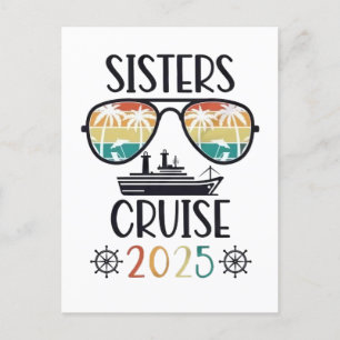 Cartão Postal Viagem à Família Sisters Cruise 2025