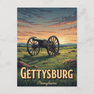 Cartão Postal Viagem a Gettysburg, Pensilvânia