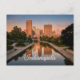 Cartão Postal Viagem a Indianapolis Indiana