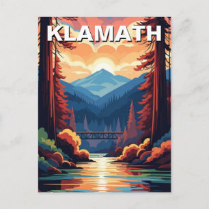 Cartão Postal Viagem a Klamath Califórnia