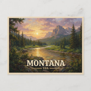 Cartão Postal viagem a Montana