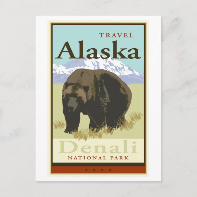 Cartão Postal Viagem Alaska (Frente)