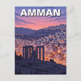 Cartão Postal Viagem Amã Jordânia