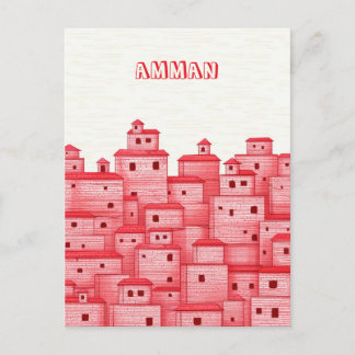 Cartão Postal Viagem Amman Jordânia