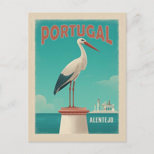 Cartão Postal Viagem Antiga Alentejo Portugal (Frente)