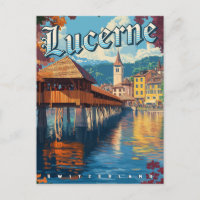 Viagem Antiga Lucerna Suíça 