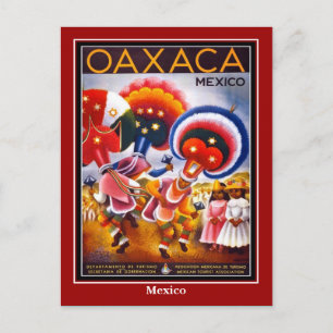 Cartão Postal Viagem Antiga México Oaxaco