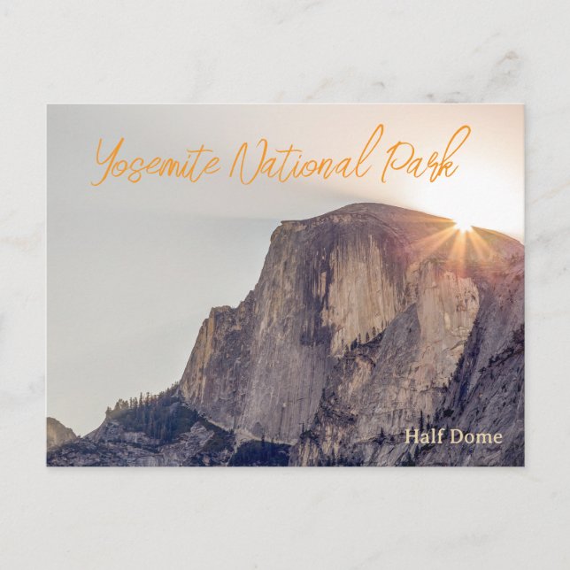 Cartão Postal Viagem ao Half Dome Yosemite (Frente)