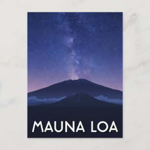 Cartão Postal Viagem ao Havaí Mauna Loa