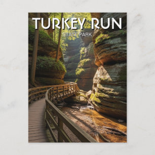 Cartão Postal Viagem ao Indiana Turkey Run State Park