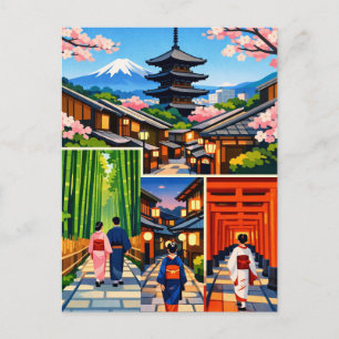 Cartão Postal Viagem ao Kyoto Japão