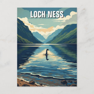 Cartão Postal Viagem ao Loch Ness Nessie