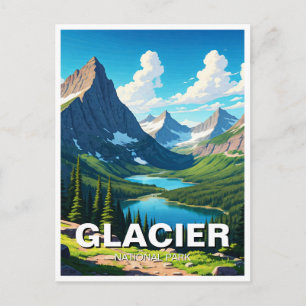 Cartão Postal Viagem ao Parque Nacional Glaciar