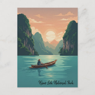 Cartão Postal  Viagem ao Parque Nacional Khao Sok Tailândia