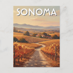Cartão Postal Viagem ao Vale de Sonoma Califórnia