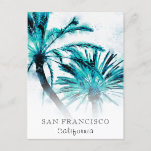 Cartão Postal *~* Viagem AP25 Personalizar Palm Abstrato Exptoc 