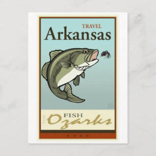 Cartão Postal Viagem Arkansas