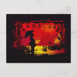 Cartão Postal viagem au japon
