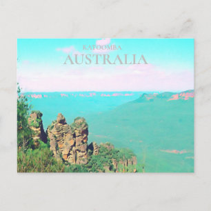 Cartão Postal Viagem australiano cênico de três irmãs Katoomba