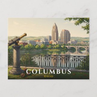 Cartão Postal Viagem Columbus Ohio