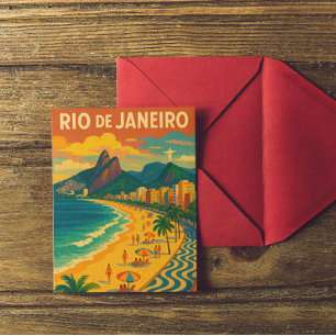 Cartão Postal Viagem Copacabana do Rio de Janeiro