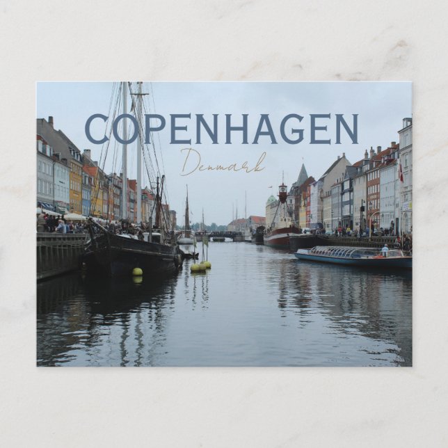 Cartão Postal Viagem Copenhague Dinamarca (Frente)