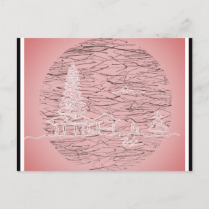 Cartão Postal Viagem cor-de-rosa da Indonésia Bali