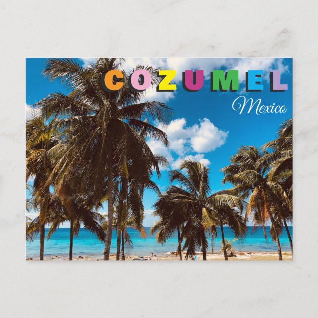 Cartão Postal Viagem Cozumel México (Frente)
