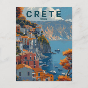 Cartão Postal Viagem Creta Grécia