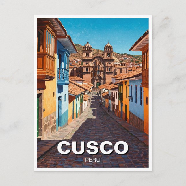 Cartão Postal Viagem Cusco Peru (Frente)