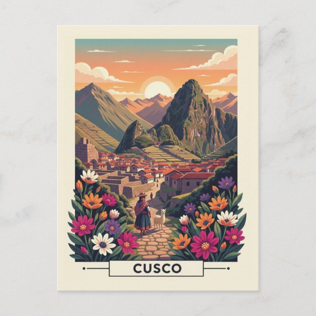 Cartão Postal Viagem Cusco Peru (Frente)