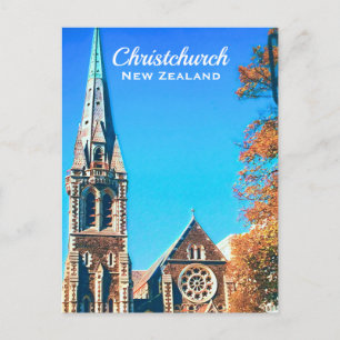 Cartão Postal Viagem da Catedral de ChristChurch, Nova Zelândia