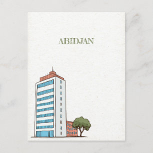 Cartão postal Viagem da Costa do Marfim Abidjan