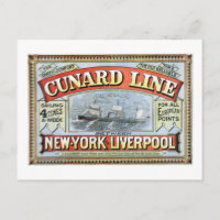 Viagem da Cunard Line de Nova York para Liverpool