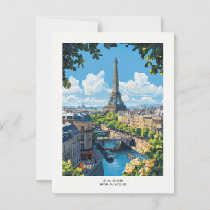 Cartão postal Viagem da França Paris