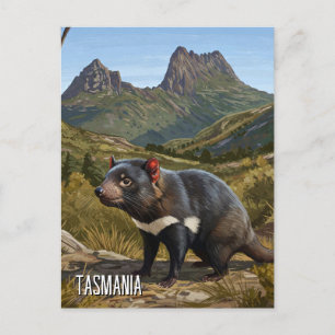 Cartão Postal Viagem da montanha do Cradle do Diabo da Tasmania