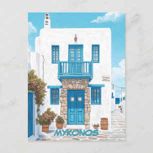 Cartão Postal Viagem das Ruas Mykonos
