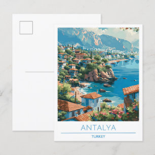Cartão Postal Viagem de Antalya Turkey