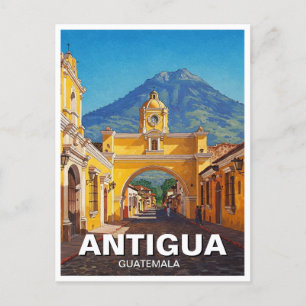 Cartão Postal Viagem de Antígua Guatemala