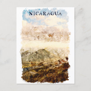 Cartão Postal Viagem de Aquarela da Nicarágua