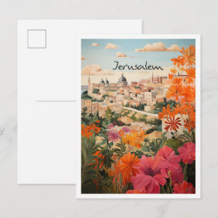 Cartão Postal Viagem de Arte de Jerusalém