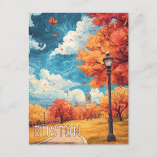 Cartão Postal Viagem de Boston MÃE USA