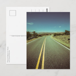Cartão Postal Viagem de carro pela paisagem dos EUA
